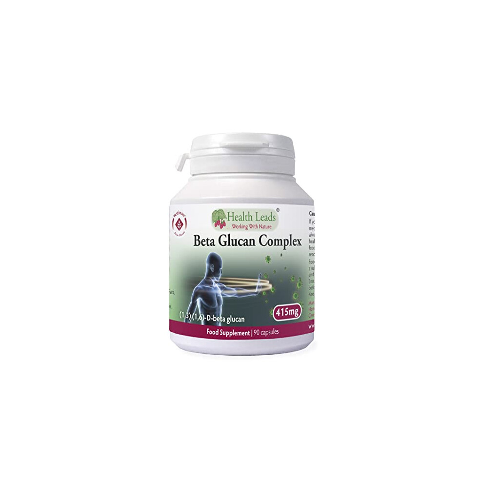 Health Leads ...Working With Nature Beta Glucan 1,3-1,6 (Yestimun) 200Mg - 90 Capsules (High Strength)