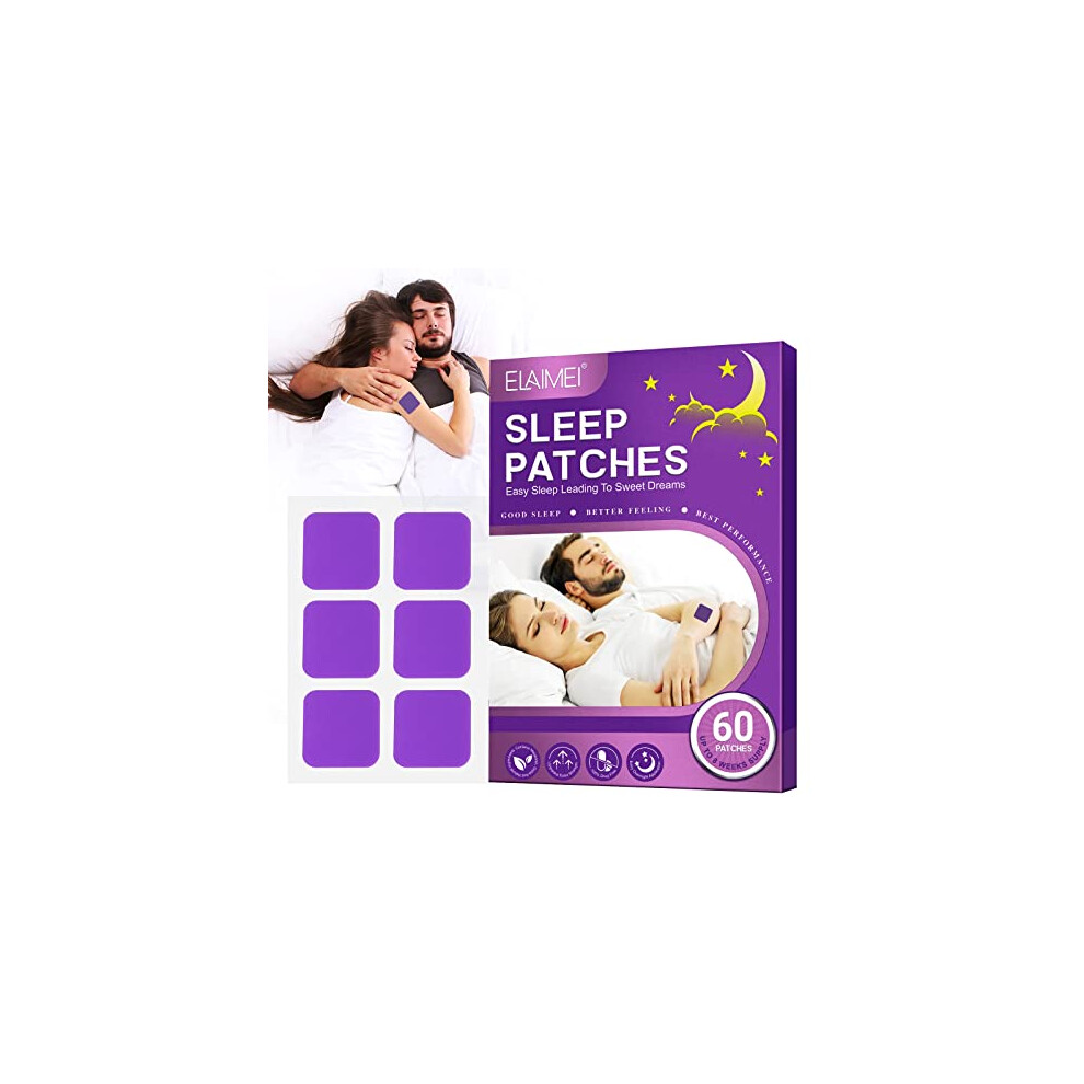 Xayghe 60Pcs Sleep Patches, Pure Natural Sleep Aid Sleep Promoting Stickers For Adults To Improve Quality Sleep, Chemical And Drug Free