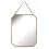 Vintage Style Rectangular Metal Framed Mirror with Chain 2