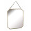 Vintage Style Rectangular Metal Framed Mirror with Chain 3