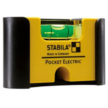 Niveau à bulle - STABILA - Pocket Electric 18115 - 7 cm - Intérieur - Noir
