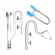 Aquatic Glass Lily Pipe Set with Lily Skimmer Inflow and Lily Outflow for Aquarium Filter 1/2''(12/16mm) Tubing