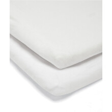 2 Universal Crib Fitted Sheets, White