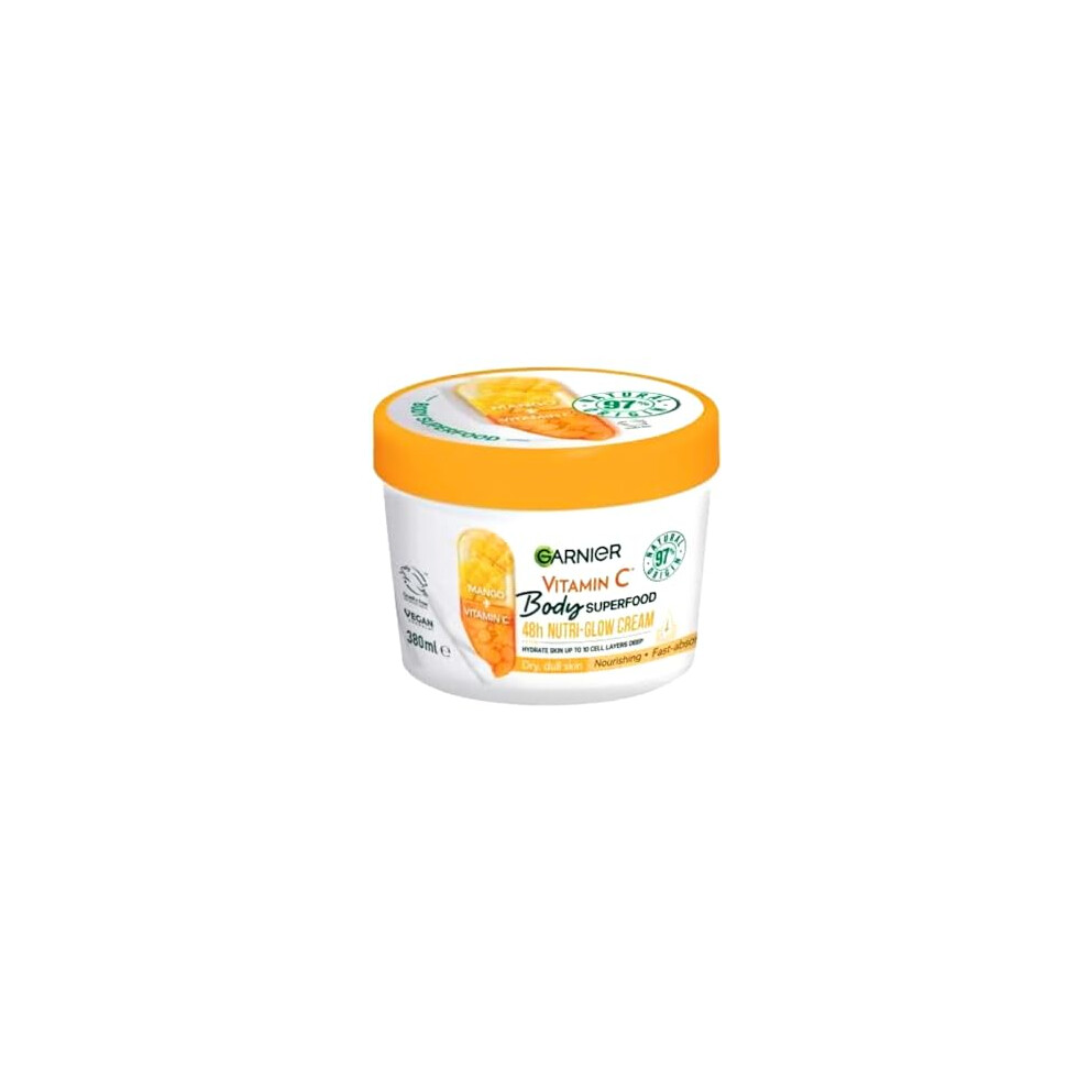 Body Superfood, Nutri Glow Body Cream, Vitamin C & Mango