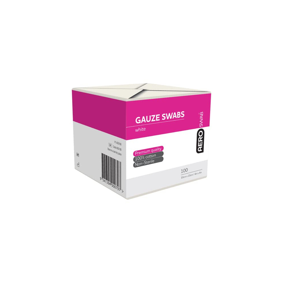 Aero 8Ply Gauze Swab 10X10cm 100'S, (Pack Of 1)