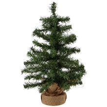 Everlands Mini Tree In Jute Bag 60cm Artificial Christmas Tree