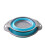 Collapsible Colander,2 Collapsible Colanders Set,Silicone Vegetable/Fruit Flexible strainer,Folding Strainer for Kitchen(Blue) 4