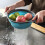 Collapsible Colander,2 Collapsible Colanders Set,Silicone Vegetable/Fruit Flexible strainer,Folding Strainer for Kitchen(Blue) 6