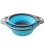 Collapsible Colander,2 Collapsible Colanders Set,Silicone Vegetable/Fruit Flexible strainer,Folding Strainer for Kitchen(Blue) 3
