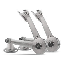 Pack of 2 Lid Support Safety Hinges for Toy Box Hold 40Lb Lid Stay Lift Up Buffer Hinge for Cabinet Cupboard Wardrobe Toy Box - Adjustable Angle 75