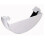 White Half Round Gutter External Stop End 112mm 1