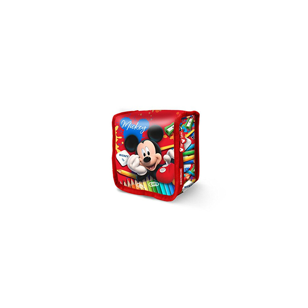 Mickey Mouse Crayons-Thermal Snack Bag, Red, 15 x 14 cm