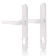 XFORT UPVC Door Handles White, PVC Door Handle for External Doors, External Door Handle for Patio Doors, Front Door Handles in White, Can Be Used On