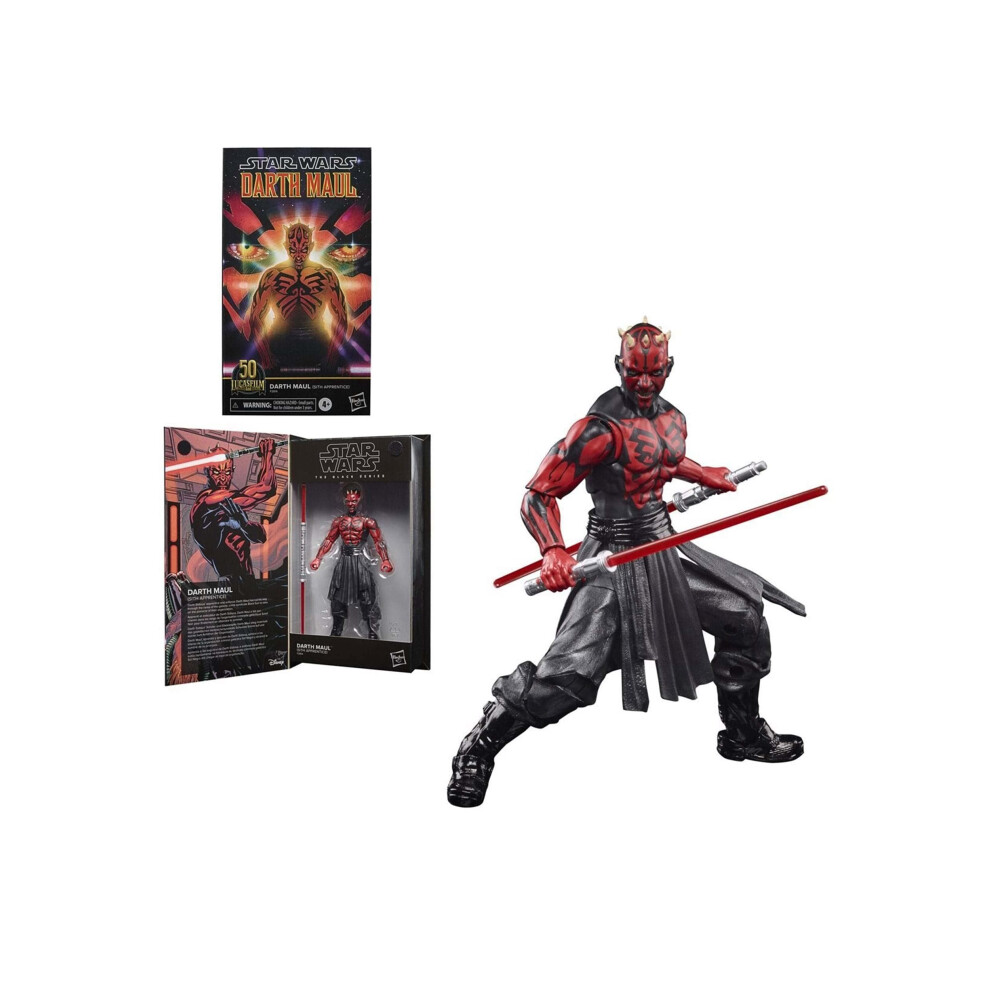 Star Wars The Series Darth Maul (Sith Apprentice) Lucasfilm 50Th Anniversary Darth Maul Action Figure Black