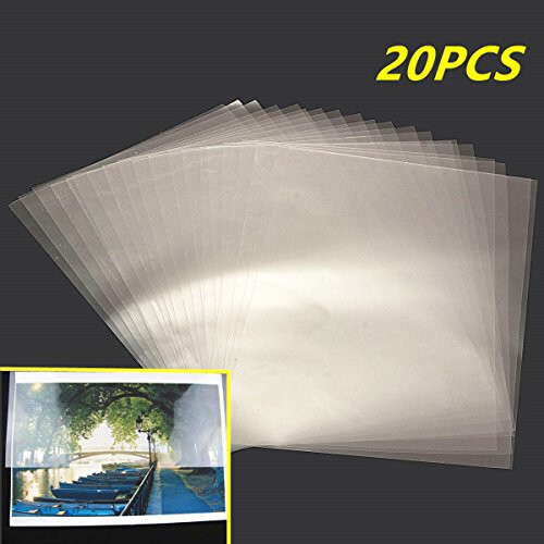 FEVERWORK Transparent A4 Double Sided Adhesive Tape Sheet Clear DIY Craft Strong 1