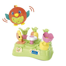 80513 Soft Little Bird in The Baby Garden-Infant Toys 10 Months (Italian, English, French, German, Spanish, Dutch and Polish), Made in Italy,