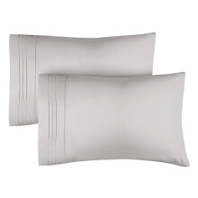 King Size Pillow Cases Set of 2 - Extra Soft Pillowcases - 50cm x 90cm - Breathable & Cooling Pillow Cases 2 Pack - Luxury Pillow Covers - Machine
