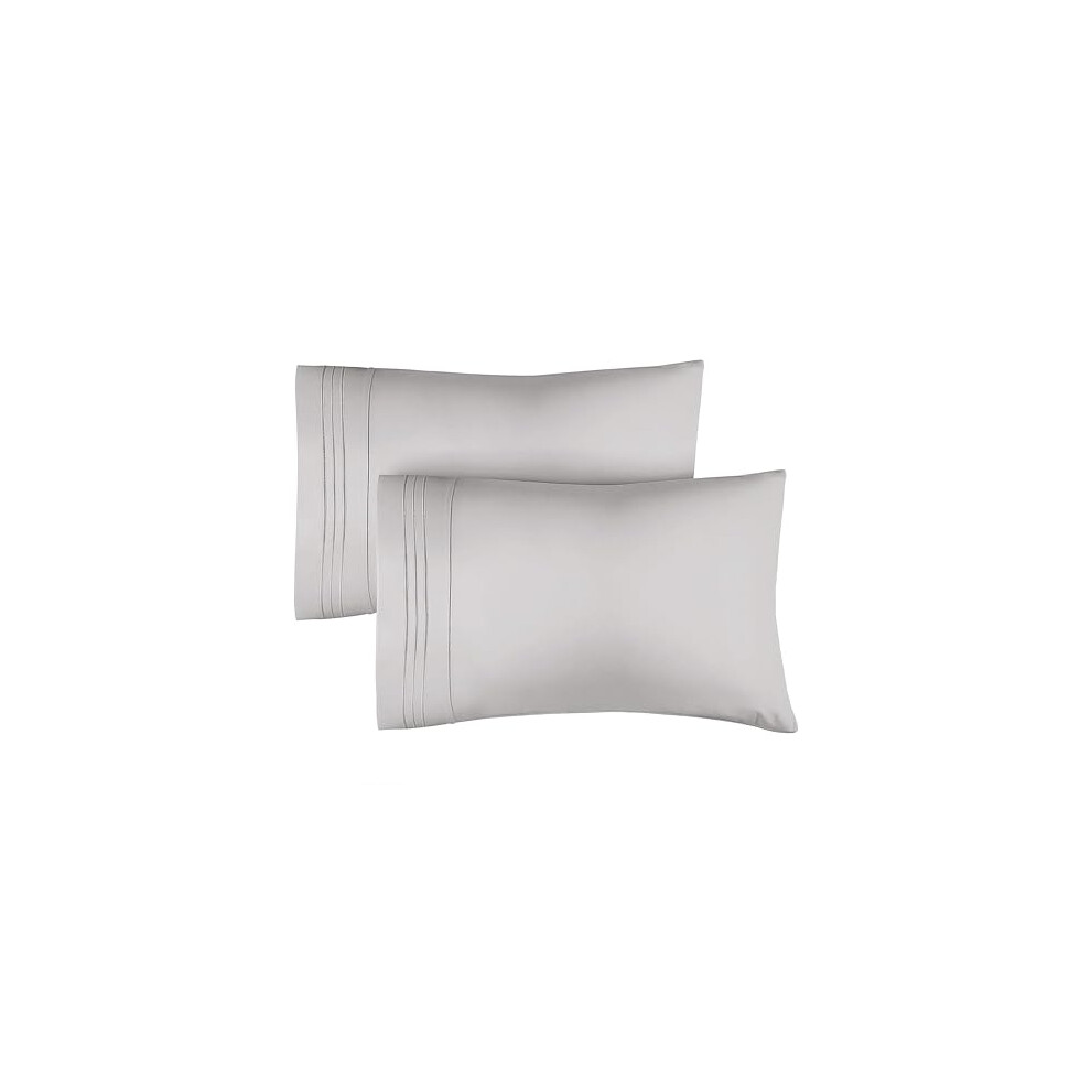 Cgk Unlimited King Size Pillow Cases Set Of 2 - Extra Soft Pillowcases - 50Cm X 90Cm - Breathable & Cooling Pillow Cases 2 Pack - Luxury Pillow Covers - Machine