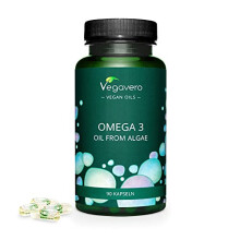 Vegan Omega 3 | Algae Oil with DHA & EPA | 90 Capsules (GreenCaps) | NO Additives, Lab-Tested | Vegan