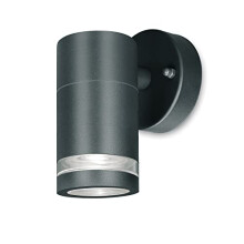 Marinus Outdoor Rust Free GU10 Wall Light IP54 Marine Grade Stainless Steel Anthracite - GU10 Light Bulb Required