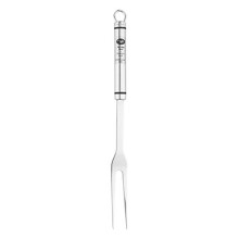 Stainless Steel Fork, 2 Prong Carving Fork Ideal for holding roasted meats steady while Carving after Cooking or BBQ, Dishwasher safe, 33.4 x 2.5 x