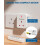 Remote Control Plug Socket, 13A/3120W Heavy Duty Wireless Light Switch, 30m/100ft Long Range, Programmable, CE and RoHS Listed, 5 Pack Sockets and 2 4