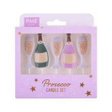 Prosecco Party Pick Candles, Pack of 5