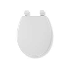 Sit Tight Collerson Anti Bacterial Toilet Seat, Wood, White, 46.5 x 36.5 x 6 cm