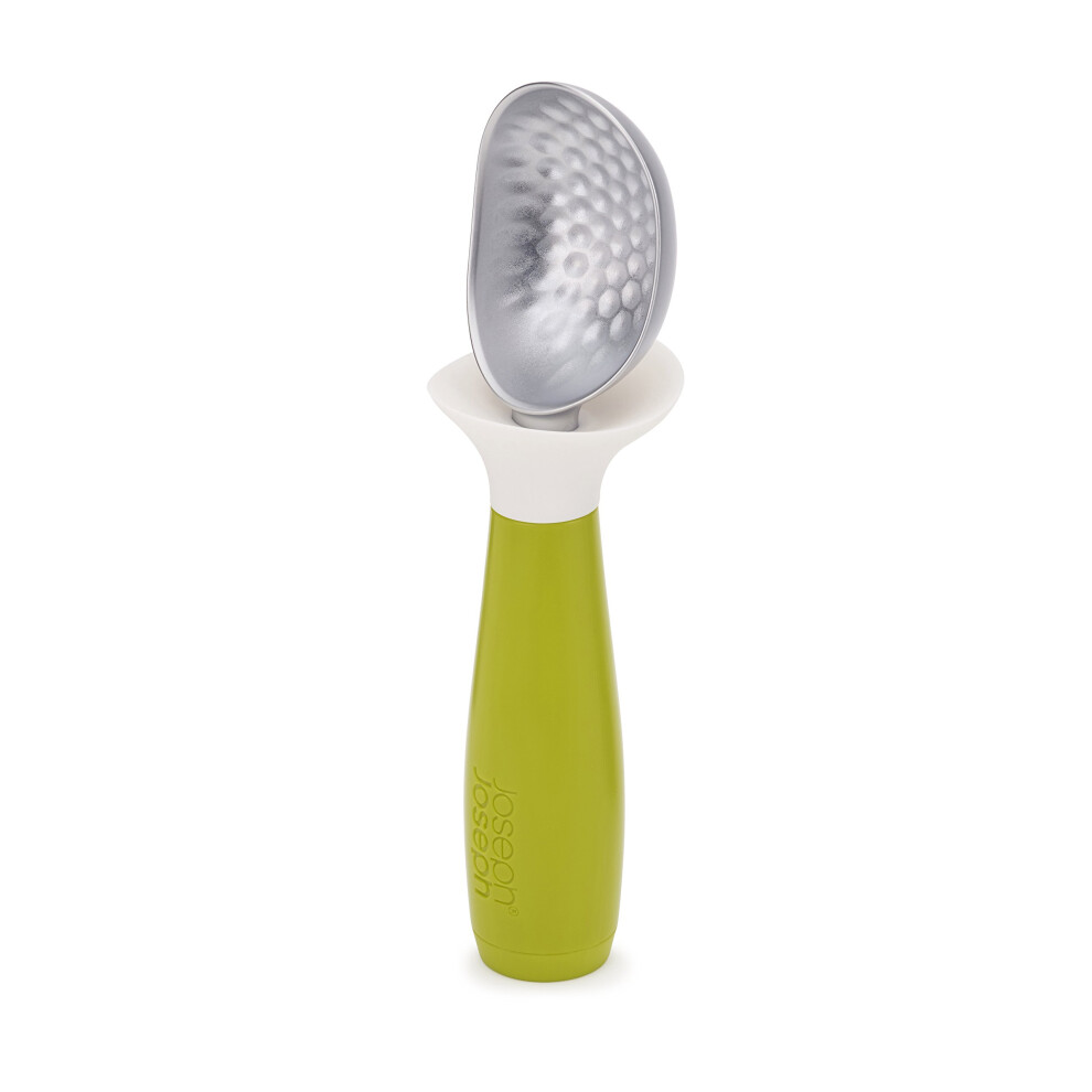 Dimple Non-Drip Ice-Cream Scoop, Green/White