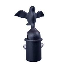 Silbato de repuesto en forma de pájaro Alessi 9093 B - Color negro, elegante y funcional para decoración y uso práctico.