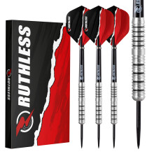 Ranger II Professional Tungsten Steeltip Darts Set in 21g and 23g, with Flights and Stems Shafts (23g)