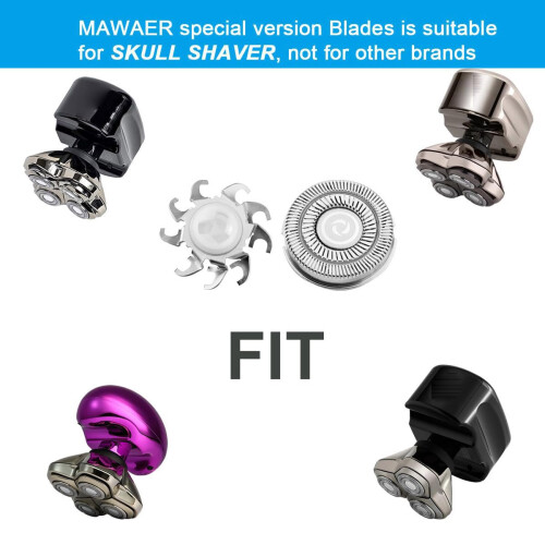 4pcs Head Shaver Replacement Blades for Skull Shaver 4 Head Replacement Blades 2