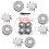 4pcs Head Shaver Replacement Blades for Skull Shaver 4 Head Replacement Blades 5