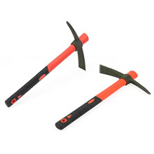 2 PCS 15 Inch Garden Pick Mattock, 38x23cm Small Mattock Pickaxe with Handle, Garden Mattock for Gardening