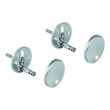 Mounting Kit for Construction Ceramic Toilet Seat and Lid Chrome 49529000