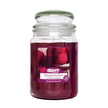 Large Candle Scented, Raspberry Bliss Fragrance, 18oz Jar, 120 Hour Ornamental Candles, Fill The Room with a Warm and Homey Fragrance, for The Bedroom