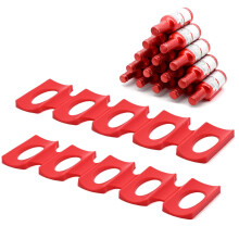 Bottle and Can Stacker for Fridge, 2Pcs Anti-Slip Silicone Foldable Wine Rack Beer Can Holder Organiser, Bottle Stacking Mat for Beer/Cola/Food Cans -