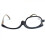 Rotating Makeup Glasses Magnifying Glasses Cosmetic Folding Eyeglasses Tools Kit - 1.5 2