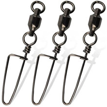 10pcs/lot High Strength Ball Bearing Swivels Snaps 18LB - 180LB, Welded Rings Bearing Swivels 35LB - 390LB, 100% Copper & Stainless Steel Fishing