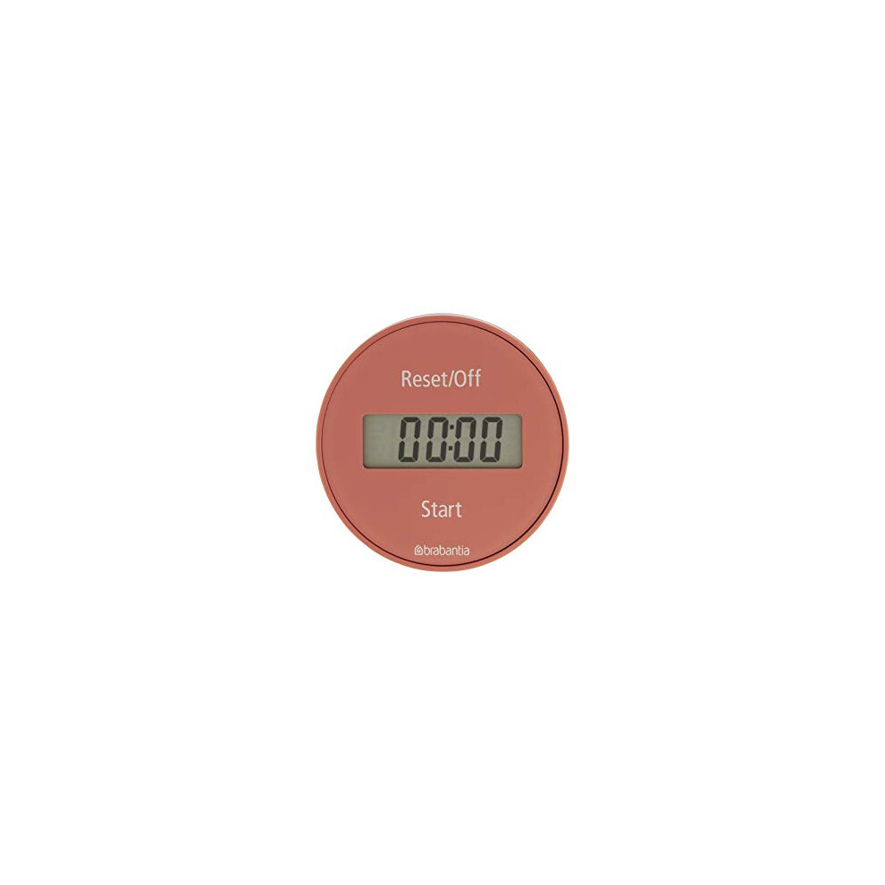 121982 Tasty+ Magnetic Kitchen Timer, Terracotta Pink