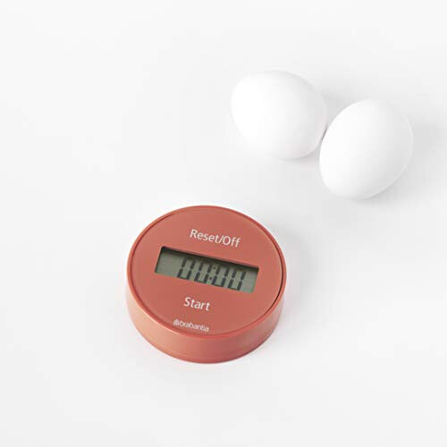 Brabantia 121982 Tasty+ Magnetic Kitchen Timer, Terracotta Pink 1
