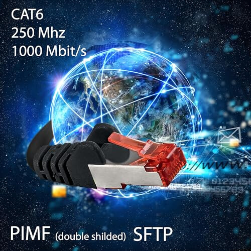 10m Cat6 Lan Cable Patch Network Cat 6 1000 Mbit/s RJ45 Plug