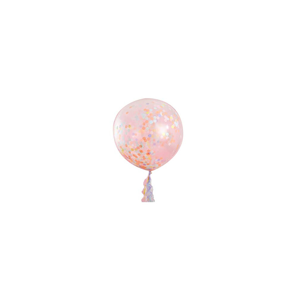 Clear 36 Inch Giant Pastel Confetti Party Decorative Balloon