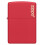 Zippo Lighter, RED Matte, One Size 1