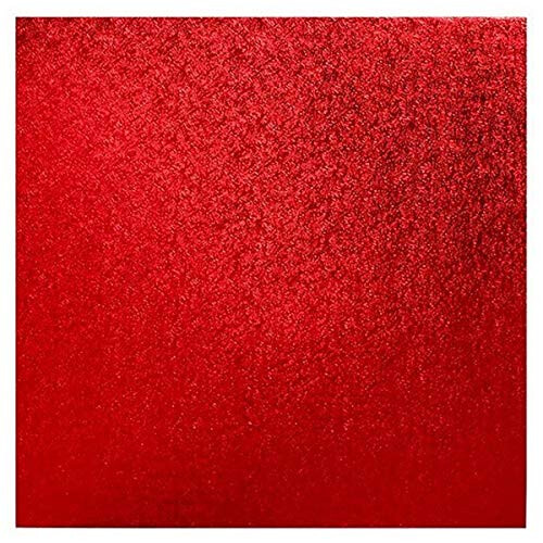 RSWD10 10'' (254mm) Cake Board Square Red - 5 Pack