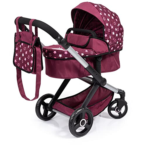 17023AA Combi dolls pram Xeo, stroller, height-adjustable handle, convertible, bag