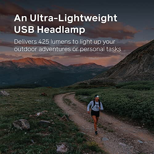 Biolite BioLite, HeadLamp 425 - USB-C Rechargeable HeadLamp, Midnight Grey 1