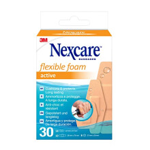 Active Flexible Foam Plasters, Assorted, 30/Pack