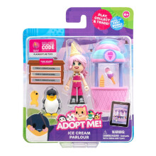 Adopt Me!: Elsa and King Penguin Friends Pack, Series 1 - Ice Cream Parlour - Top Online Game - Fun Collectible Toys for Kids Featuring Your favourite