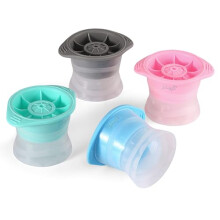 4X XXL Sphere Ice Cube Tray 6 cm | Ice Tray for Perfect Ice Spheres | Large Ice Cube Mould for Whiskey, Cocktails